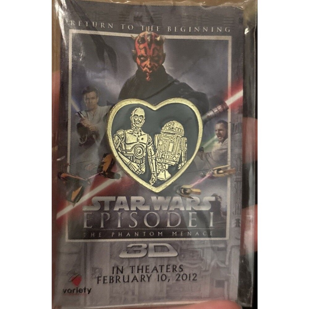 Star Wars Episode 1 The Phantom Menace Pin C-3PO R2-D2  2012